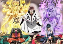 Rikudo-Naruto (Ashura)-Sasuke (Indra)